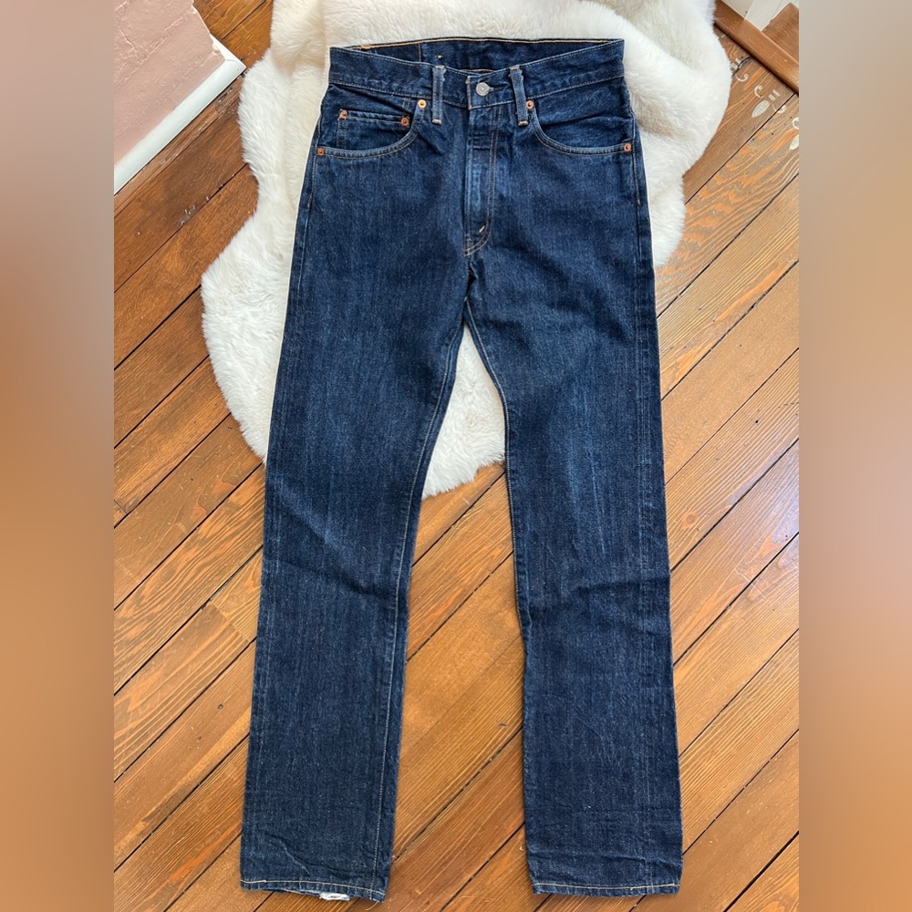 LEVIS VINTAGE CLOTHING- 505-0217 *31x 34- pls read below- rare RED LINE BIG E.